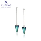 Xuping ювелирные изделия Модные серьги треугольной формы с кристаллами для женщин Романтический подарок 92925