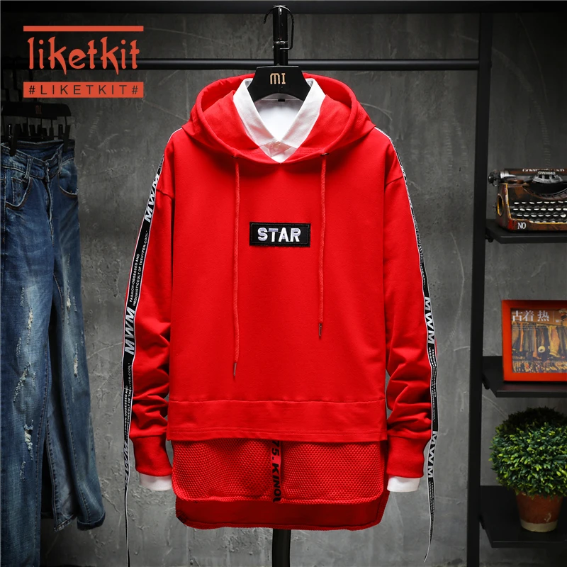 Толстовка с капюшоном в стиле хип-хоп индивидуальным принтом осень 2019 | Мужская