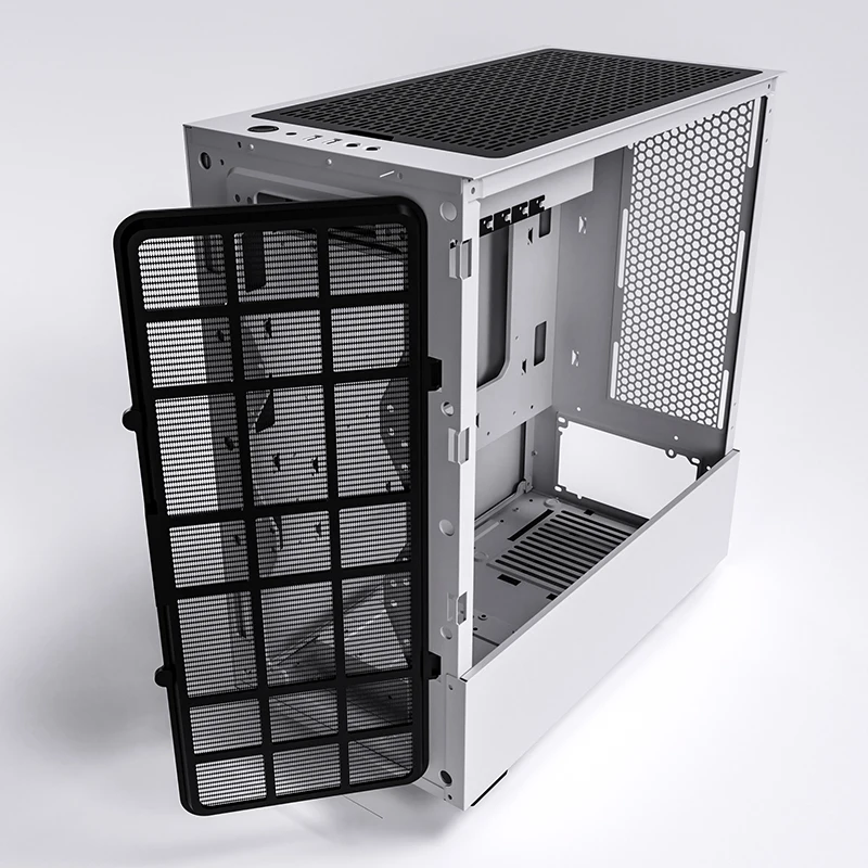 

Daybreak X Computer Case Desktop Atx3.0 Water-Cooled Tower Full-Side Transparent Glass Dustproof Mute Case