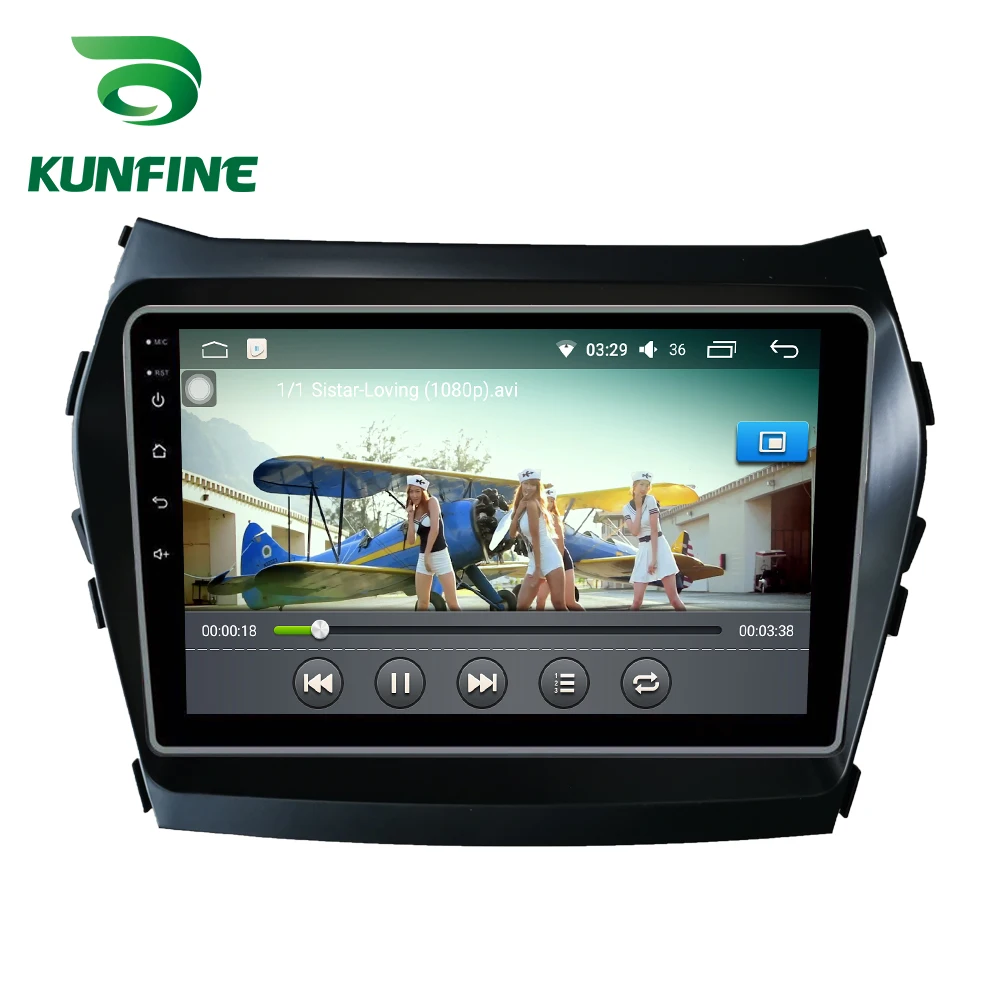 Octa Core 1024*600 Android 10 0 автомобильный DVD GPS навигатор плеер Deckless стерео для Hyundai IX45 Santa fe
