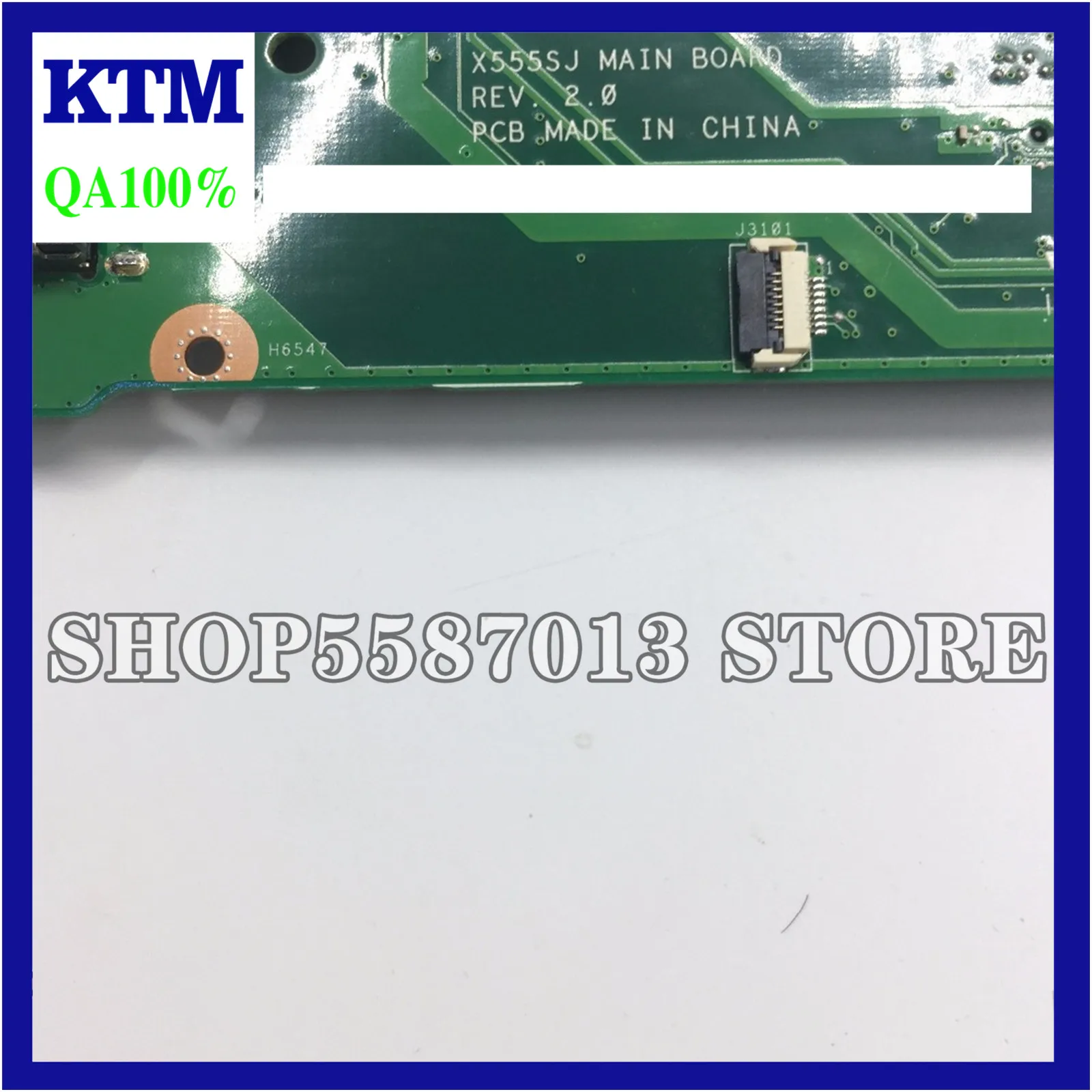 

KEFU X555SJ Motherboard For ASUS Laptop Motherboard x555sj Motherboard Celeron N3150 cpu Mainboard tetsted