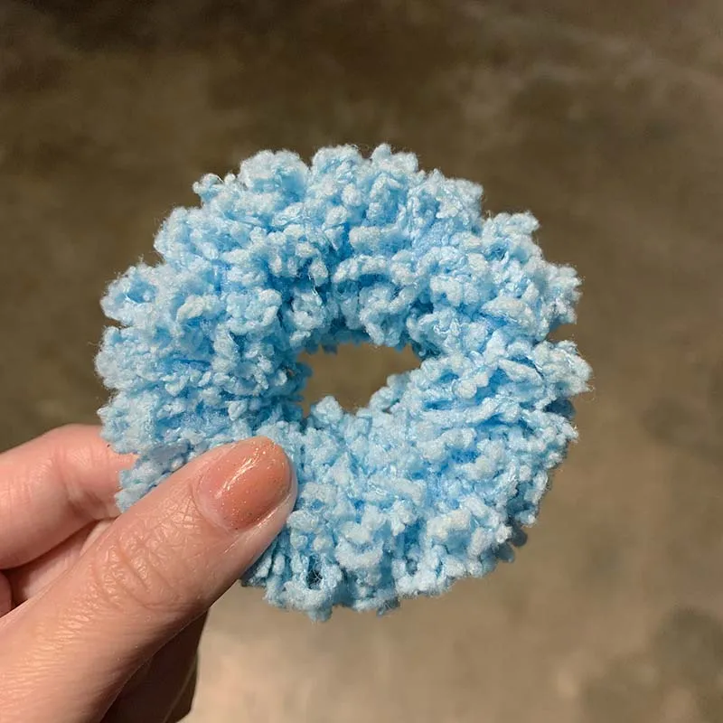

Plush Candy Color Scrunchie Elastic Hair Band for Women Girls Hair Gum Ponytail Holder Bands Fashion Hair Accessories Headband