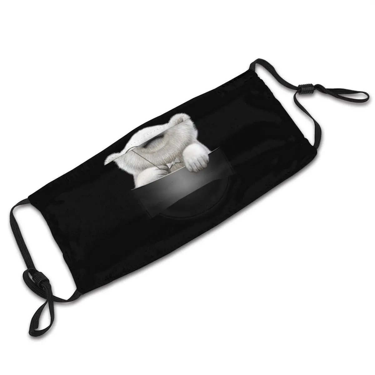 

POCKET POLAR BEAR With Filters Reusable Mouth Mask Leisure Respirator Anti Bacterial Haze Protection Mask