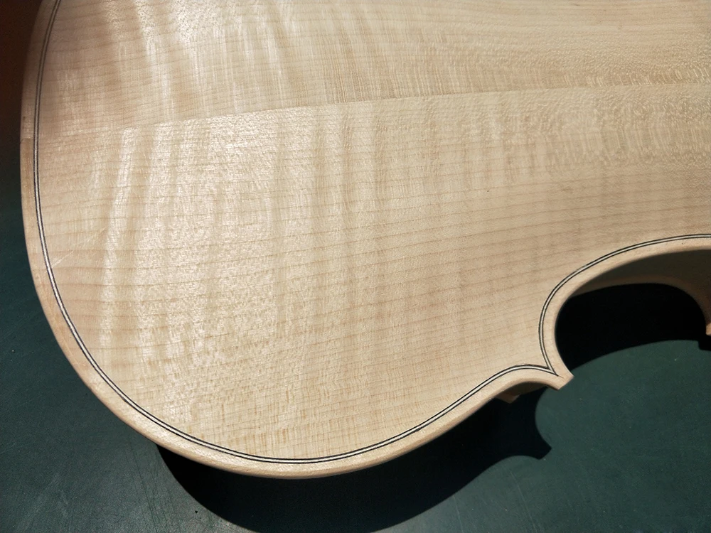 Mid-range Handmade unfinished whiteboard violin 4/4 solid wood Natural tiger pattern free shipping factory wholesale | Спорт и