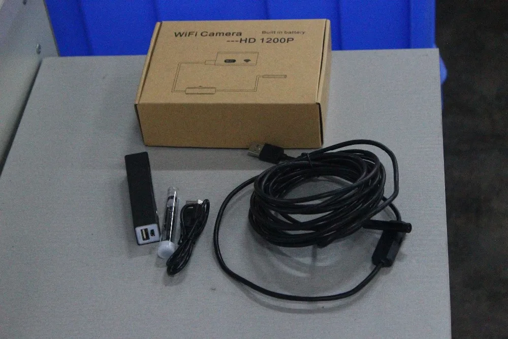 OUTAD беспроводной Эндоскоп 2MP HD1200P Wifi USB бороскоп Водонепроницаемая Инспекционная камера полужесткая Гибкая змеиная камера 5 метров