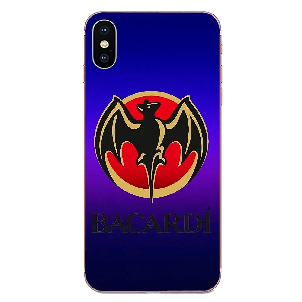 Transparent TPU Bag Case Bacardi Rum Vampire Bat Sticker Logo For Apple iPhone 4 4S 5 5C 5S SE 6 6S 7 8 11 Plus Pro X XS Max XR | Мобильные