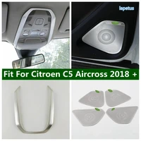 car door stereo speaker audio loudspeaker roof reading lights lamps cover trim for citroen c5 aircross 2018 2021 accessories