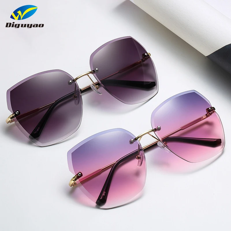 

Солнцезащитные очки женские DIGUYAO, градиентные, без оправы, без оправы