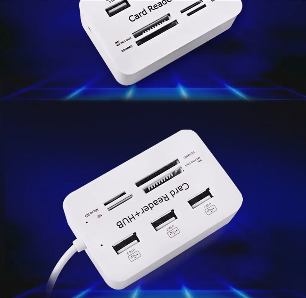 Usb концентратор зарядная станция для телефона высокоскоростной USB 2,0 концентратор 3 порта с кардридером мини концентратор USB комбо все в одном FW3