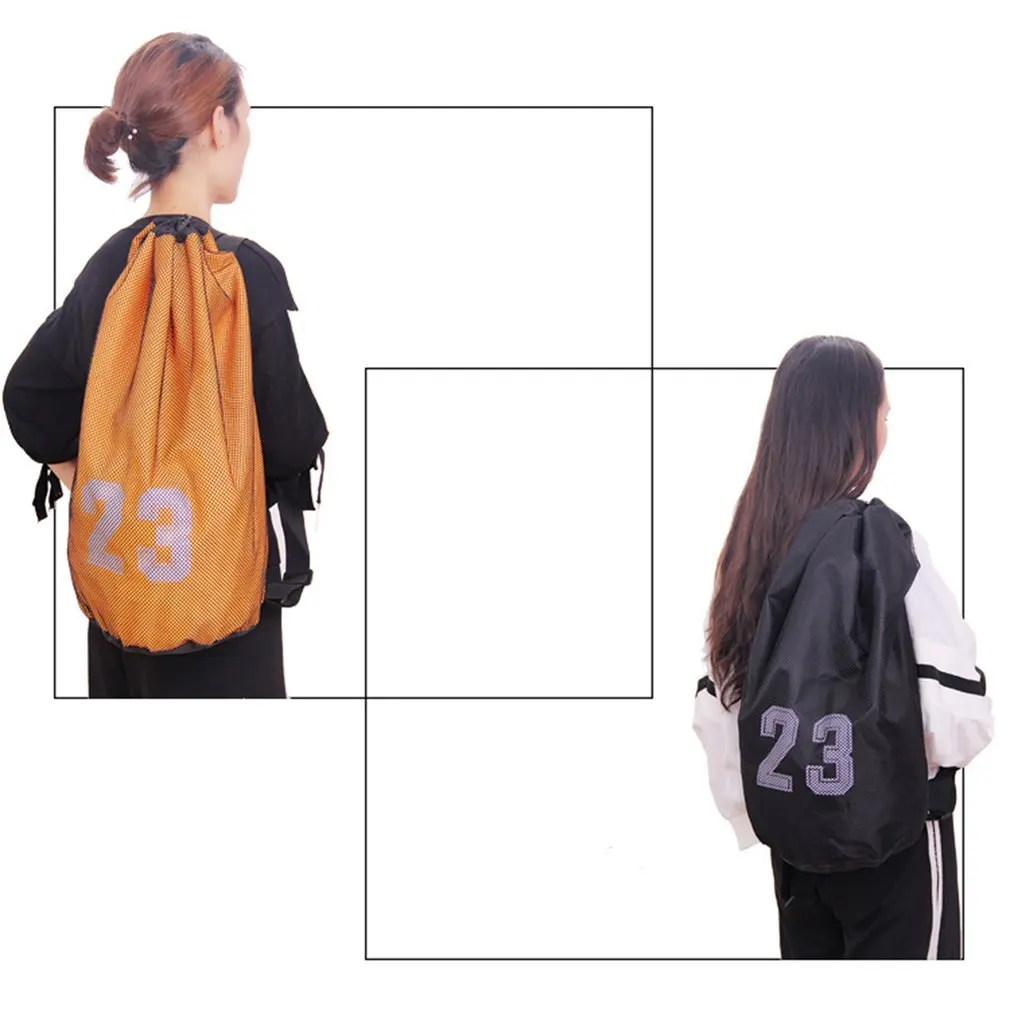 Большие баскетбольные сумки для мячей футбола с Кулиской Сумка пояс сетка