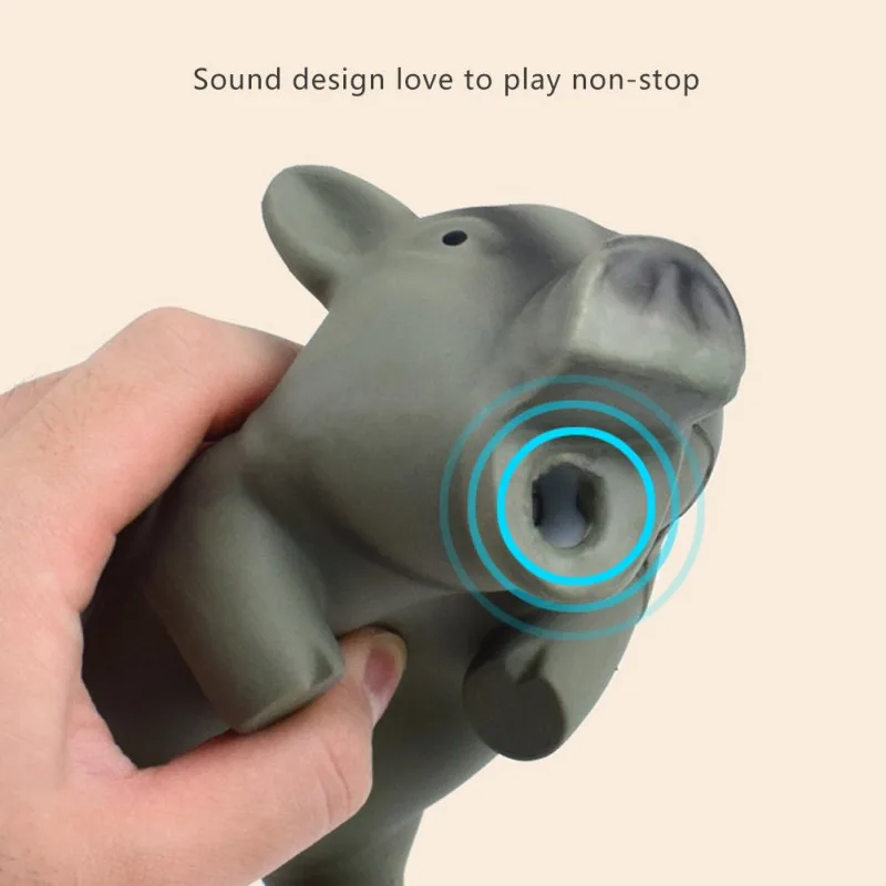 Забавные Doy игрушка милый латексная свинья хрюканье писк собака игрушки для