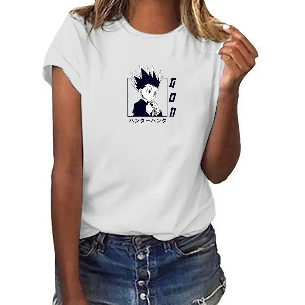 

Kawaii футболка для мужчин Killua Zoldyck Смешные Мультфильмы милые Аниме футболки Kurapika унисекс футболки мужские