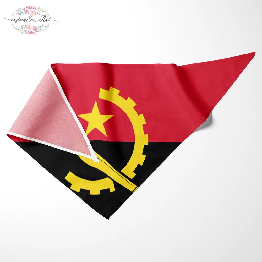 

The Angola flag dog bandana large pet scraf pet bandana for dog scarf dog neck scarf dog print scarf bandana