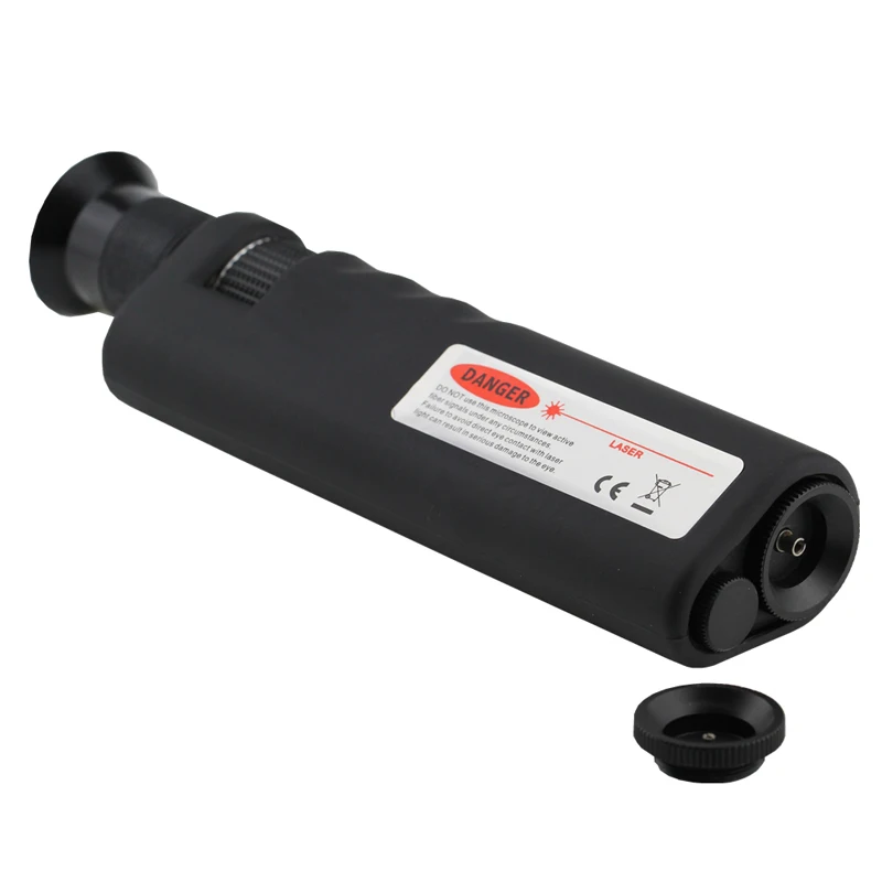 

400X Magnification Optical Fiber Inspection Microscope with SC FC LC ST MU E2000 Universal Adapter for Fiber Cleaning