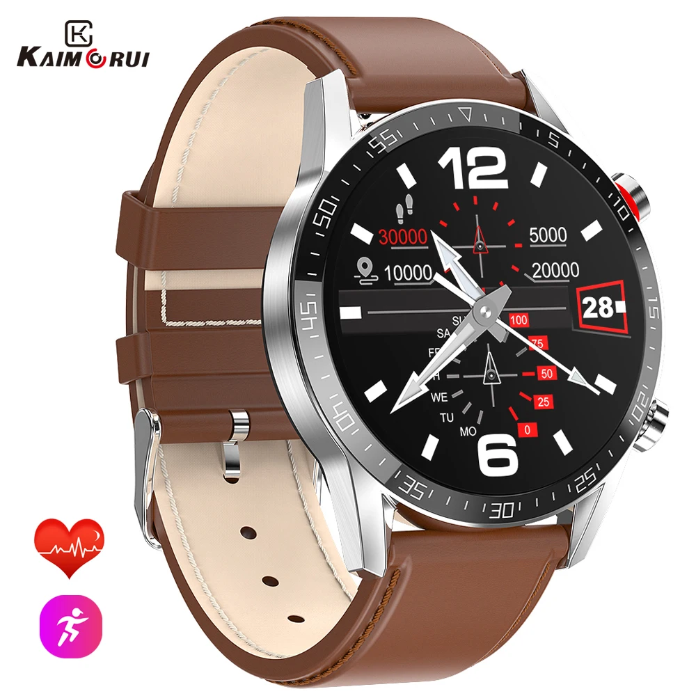 Kaimorui 2020 Смарт часы для мужчин с поддержкой звонков ЭКГ PPG измерение t спортивные