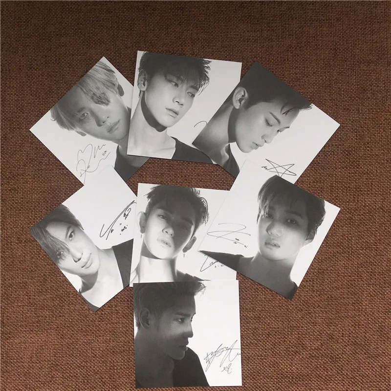 Новый K pop SUPERM Lomo фото карта Супер м Подпись Фотокарта постер BAEKHYUN MARK KAI TEN LUCAS TAEMIN TAE