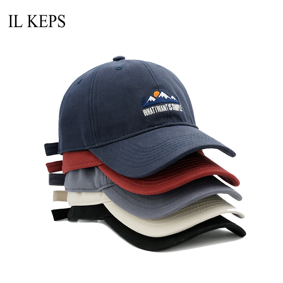 Бейсболка IL KEPS для женщин и мужчин простая Кепка От Солнца в стиле K-POP хлопок
