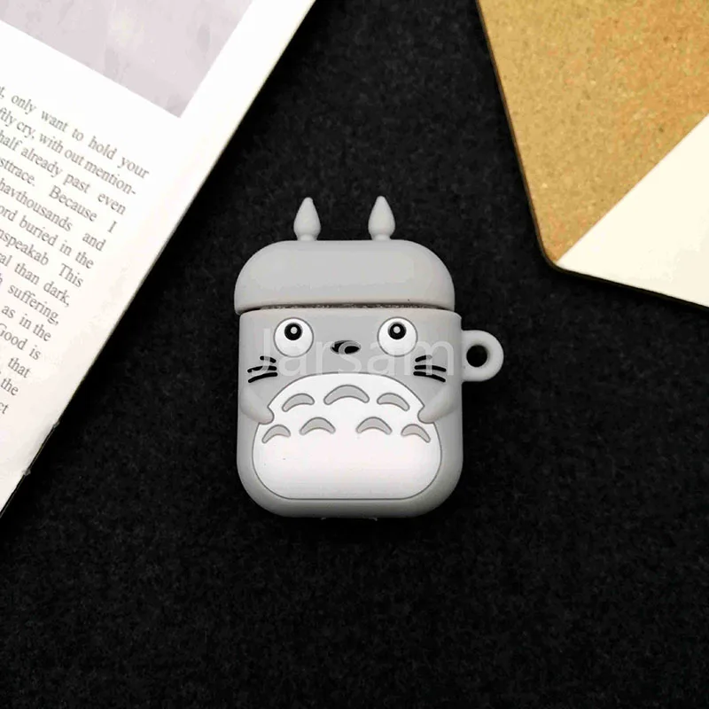 Totro Мультяшный для airpod беспроводной Чехол для наушников для Apple AirPods 2 Силиконовый чехол для зарядки наушников Защитный чехол для AirPods - Цвет: Totro