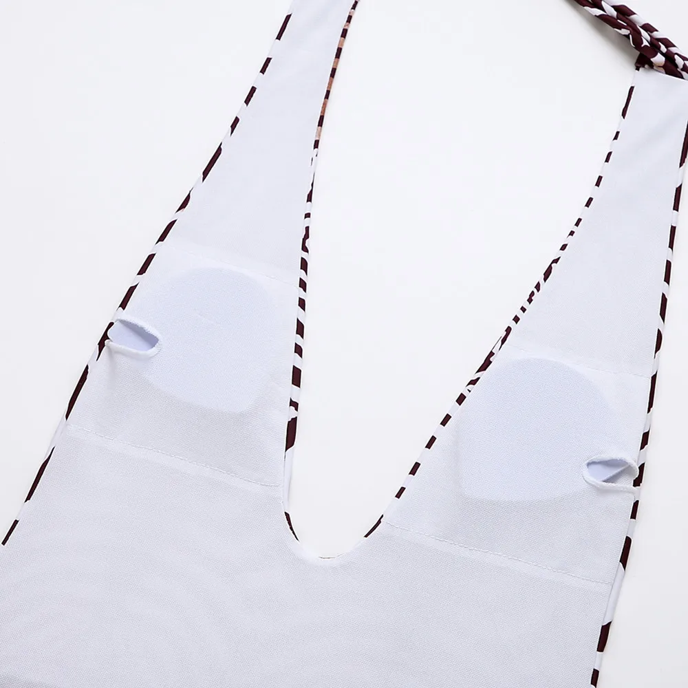 

2021 new European and American ladies bikini one-piece striped high waist sexy no steel ring beach vacation bikini swimsuit set