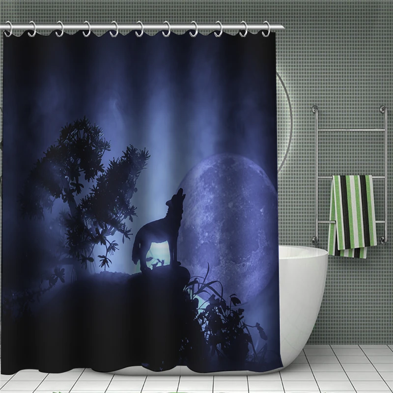 Волчья печать Psychedelic занавески для душа водонепроницаемая ткань полиэстер