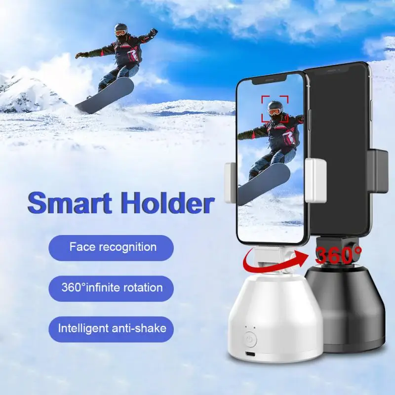 Portable Auto Smart Shooting Selfie Stick 360° Object Tracking Holder All-in-one Rotation Face Camera Phone | Электроника