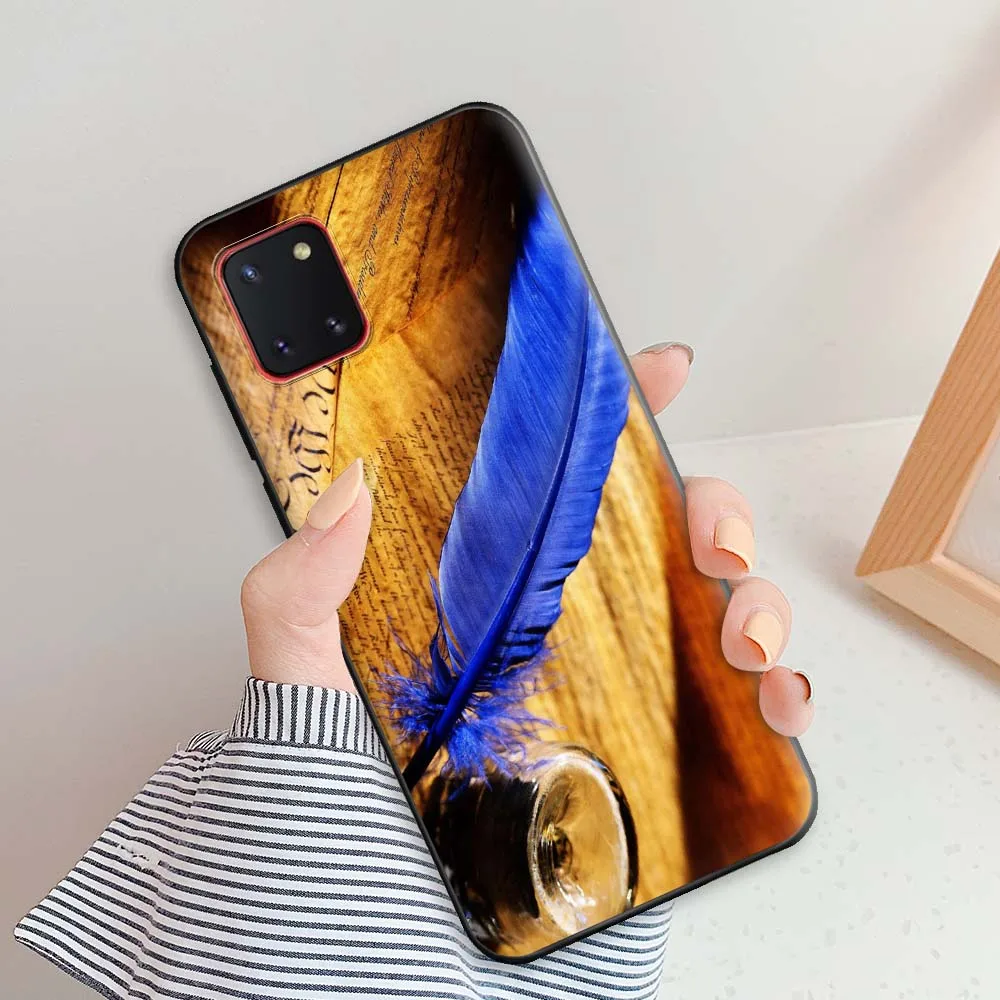 Чехол для Samsung Note 10 Lite задняя крышка A81 чехол телефона Galaxy мягкий модный бампер