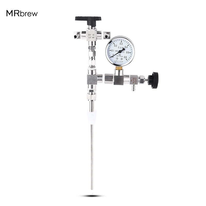 Наполнитель для пивных бутылок с манометром Co2 пистолет обратным давлением