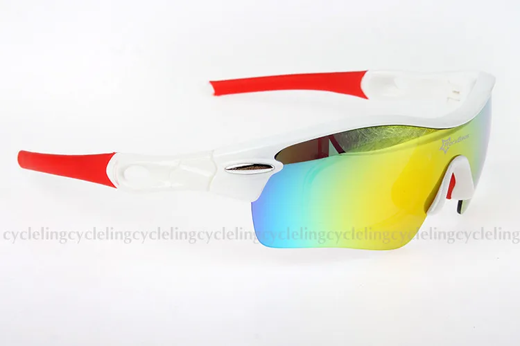 Style 2 White red ROCKBROS Поляризованные велосипедные очки для улицы езда Спорт велосипед MTB велосипед мотоциклетные солнцезащитные очки для глаз Ciclismo 5 линз - Цвет: Style 2 White red