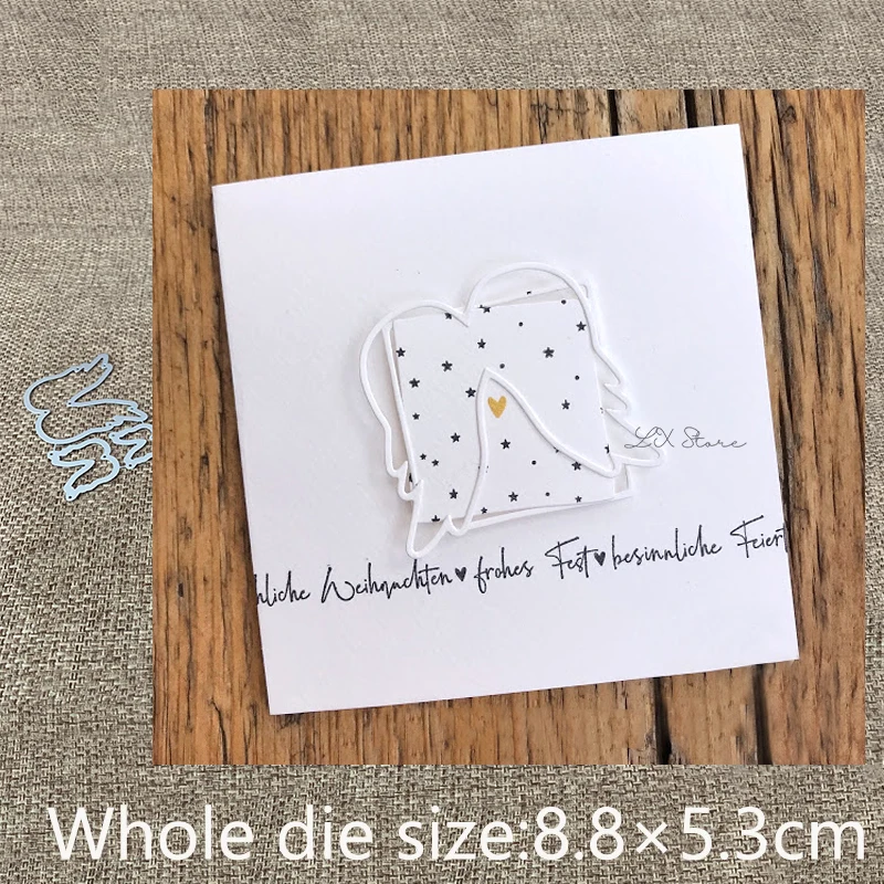 Новый дизайн металлический трафарет вырубные штампы 3 шт. украшение крыльев