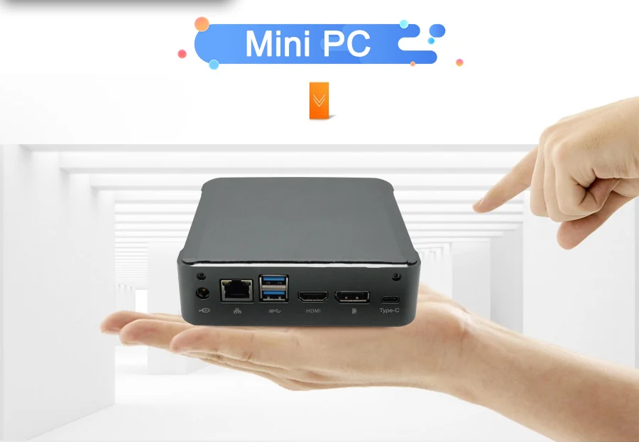 Двухканальный 2 4G 5G WI FI I3 8145 I5 8265U I7 8565U Мини ПК с сенсорным экраном DDR4 RAM SSD