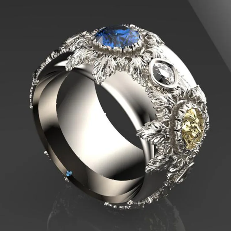 Обручальные кольца с полым цветочным узором для мужчин и женщин роскошные