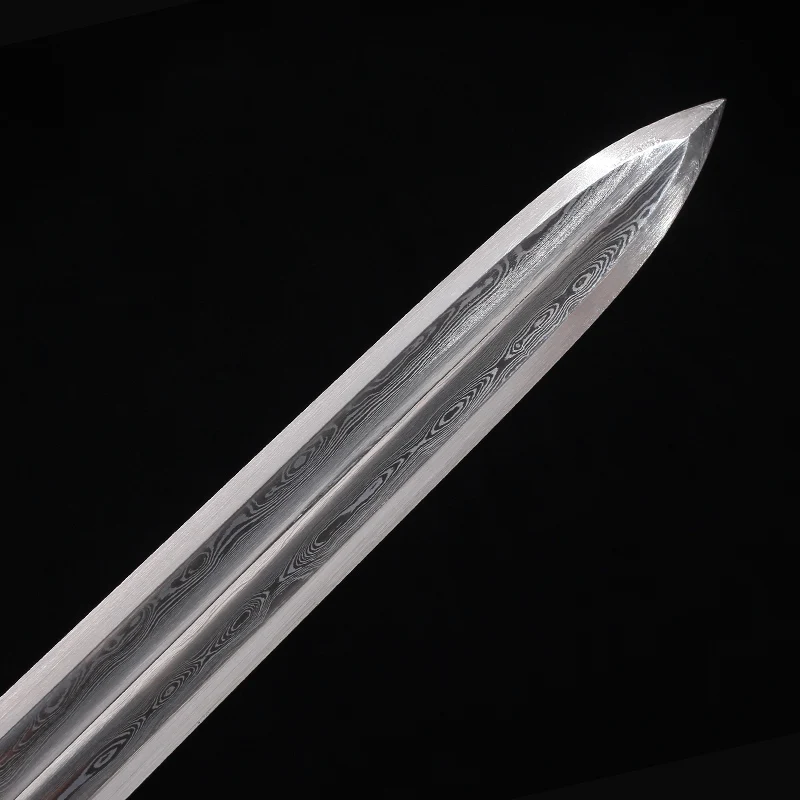 

Traditional Chinese Han Dynasty Sword Handmade Folded Steel Damacus Full Tang Blade Sharpness Home decor