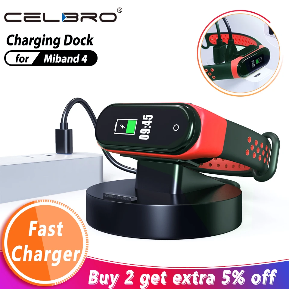 Разборное Зарядное устройство USB для Xiaomi Mi Band 4 быстрой зарядки с кабелем зарядная
