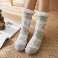 1 pair thick socks regular acrylic fiber casual soft christmas female floor socks for friends floor socks floor socks