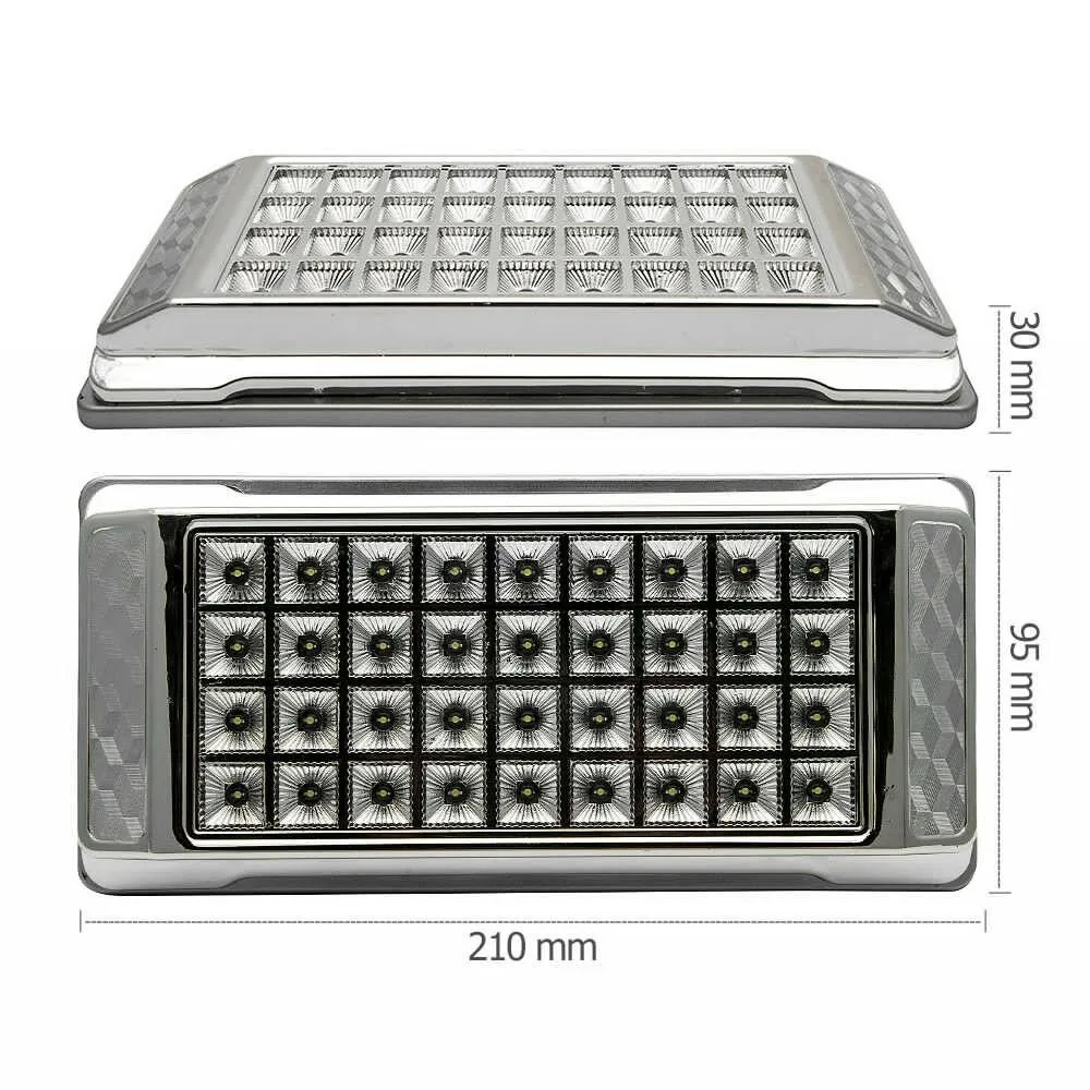 

12V 36 LED Interior Ceiling Cabin Spot Light For Caravan Camper Boat Light Mounting Screws