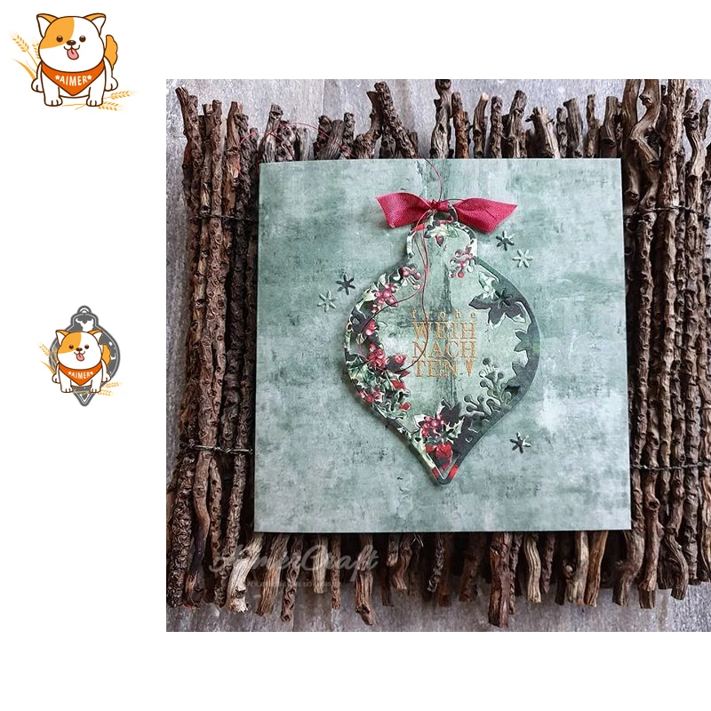 Металлические Вырубные штампы для подвесок Poinsettia декоративные рукоделия