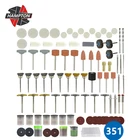 Абразивные инструменты 351 шт., набор аксессуаров для вращающегося инструмента для Dremel, набор мини-сверл, наборы шлифовальных, шлифовальных, полировальных и режущих инструментов