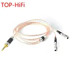 TOP-HiFi DIY 7N OCC монокристаллический медный серебристый смешанный Сменный кабель для наушников, кабель для обновления для наушников Focal Utopia ELEAR