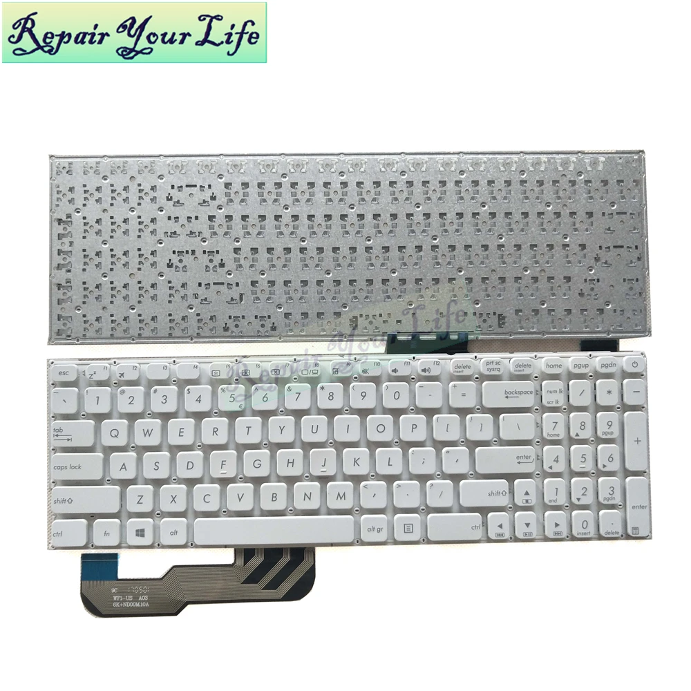 

X541 laptop keyboard for Asus X541LA X541S X541SA X541UA R541 R541U English Laptop white 0KNB0-6724UI00 9Z.ND0SQ.51D accessories