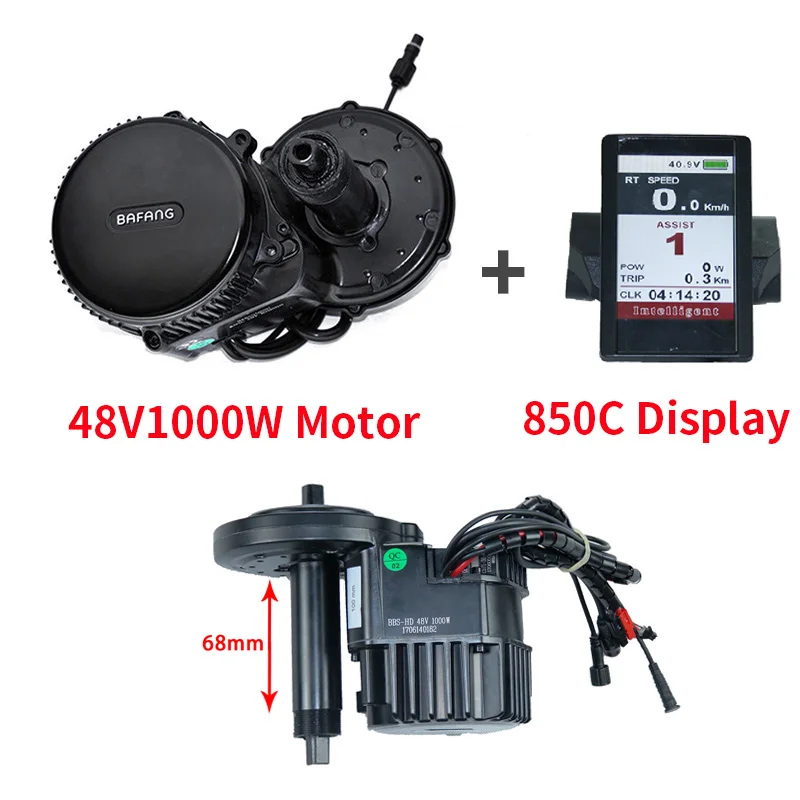 1000W17.5 850C 68MM BBSHD середине привода 48V 1000W электрический велосипед Motor Наборы с Батарея samsung 48V 17.5Ah литий-ионный аккумулятор вниз трубки, фара для электровелосипеда в b Батарея - Цвет: 1000W17.5 850C 68MM