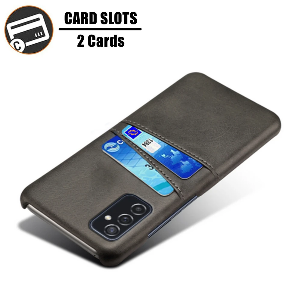 

Card Slots Cover For Samsung M52 5G M62 M32 M22 M12 4G Slim Retro PU Leather Case For Galaxy S21 Plus Ultra S20 FE 5G Capa Funda