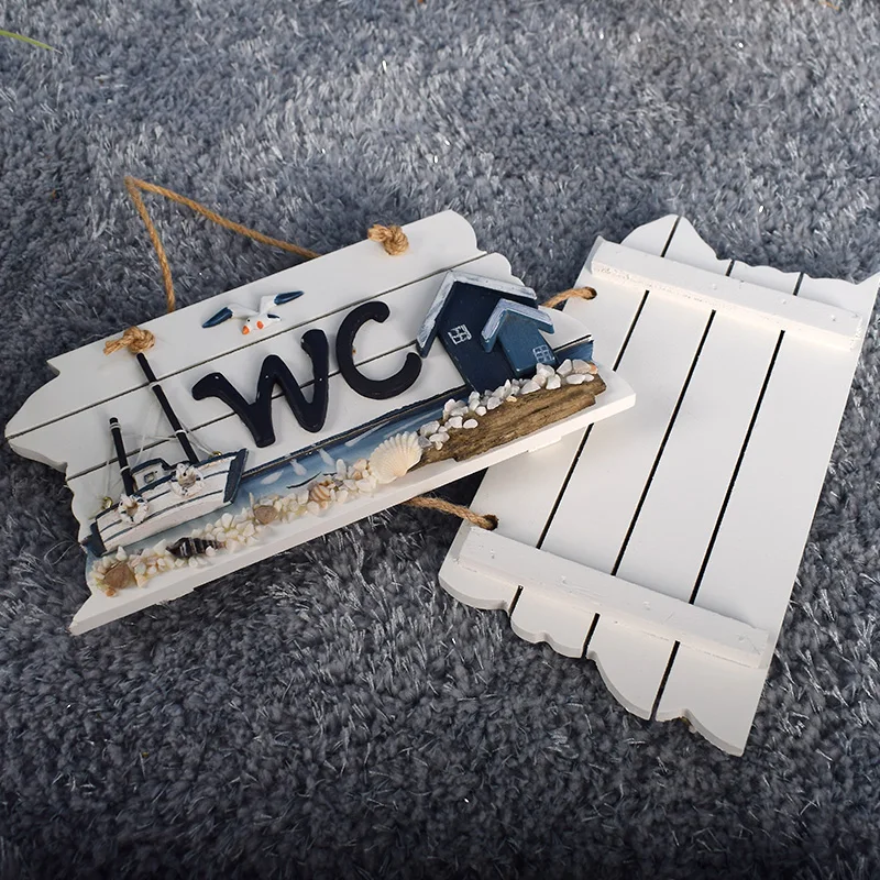 Деревянная привлекательная дверная тарелка в средиземноморском стиле домашний