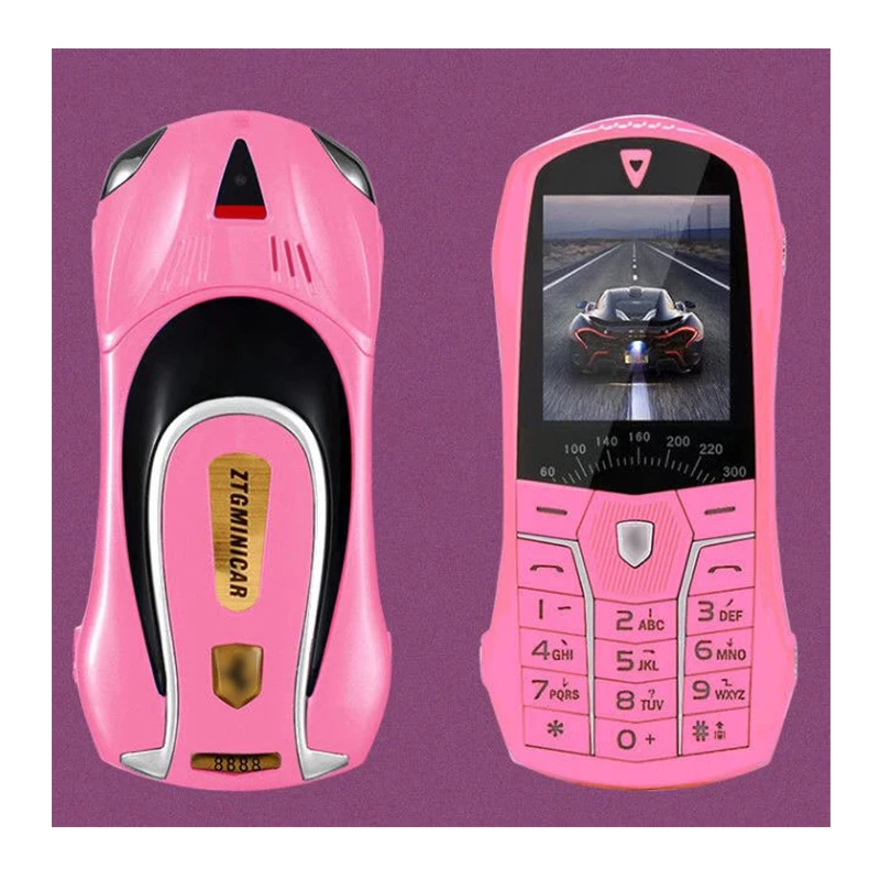 metal body car shape cellphone model flashlight dual sim mini cell mobile phone mp3 fm radio recorder free global shipping
