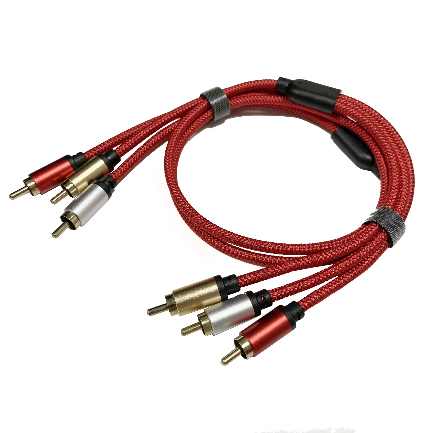 3 м, 4 м, 5 м, Vent, вентиляционный кабель 3RCA Для 3 RCA, аудио для мужчин, видео, позолоченный AV-кабель для STB, DVD, VCD TV, кабель усилителя, вход RCA
