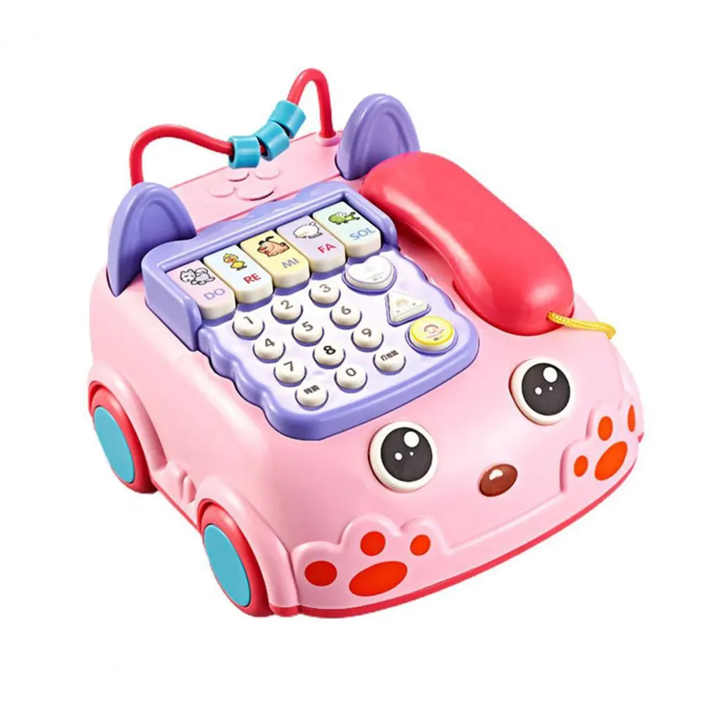 

Игрушка для детей старше 3 лет, телефон со звуком и подсветкой, мультяшный автомобиль, игрушки для телефона, мобиль для раннего развития