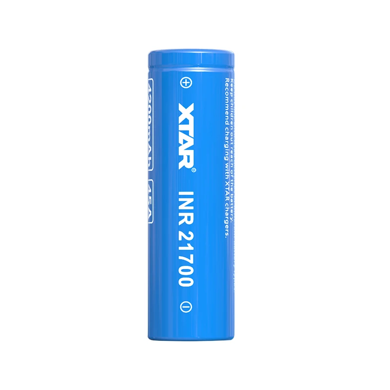 XTAR 21700 аккумулятор 45A Импульсный разряд плоский верх батареи INR 4200 мАч