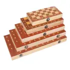 3 в 1 большой 44 см x 44 см Деревянный шахматный нарды шашки для путешествий игры Набор шахматных игр для детей Рождественский подарок на день рождения