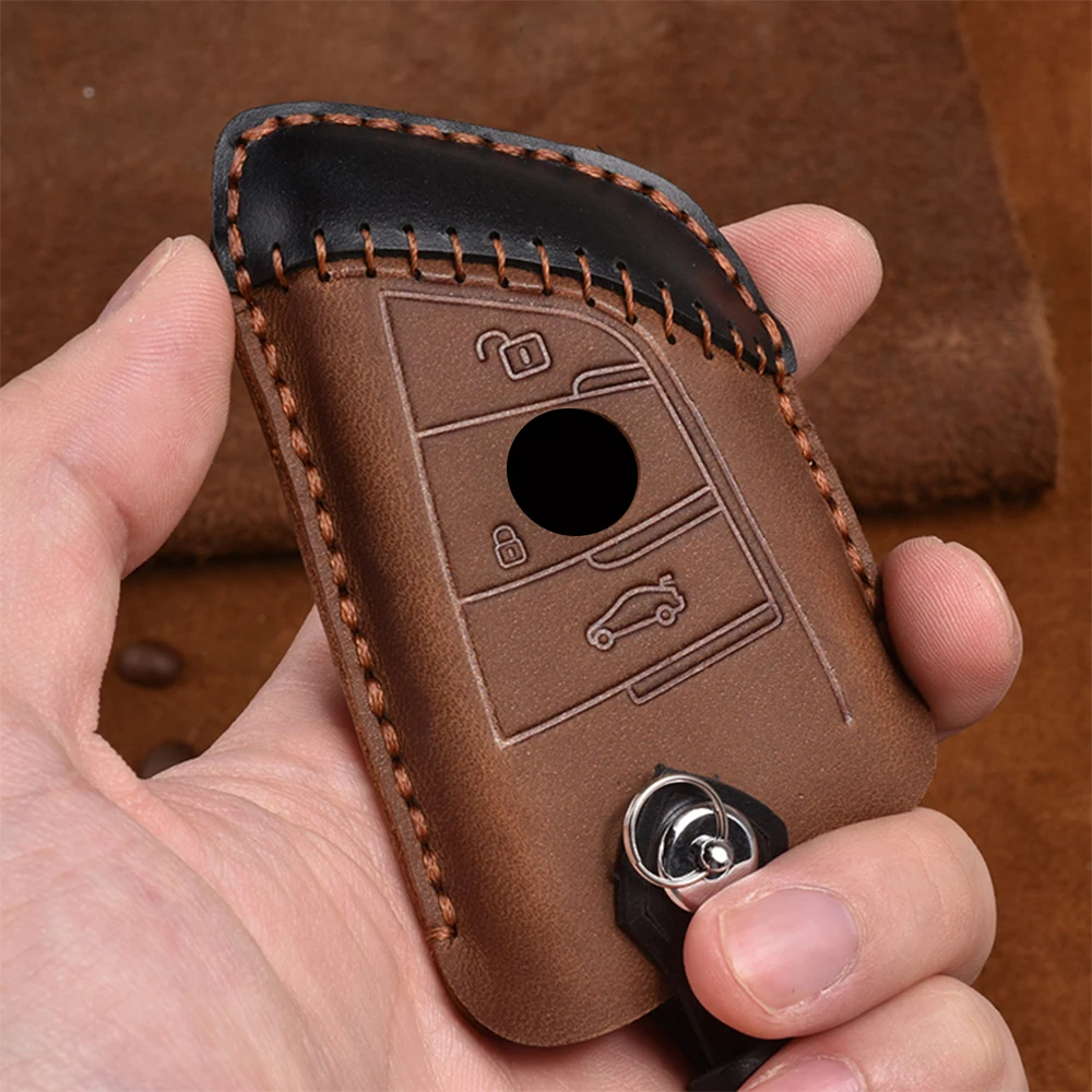 Натуральная кожа ключ чехол Обложка Брелок для BMW G30 F30 F48 F20 F15 F16 в возрасте 1 2 3 4 5 6 7
