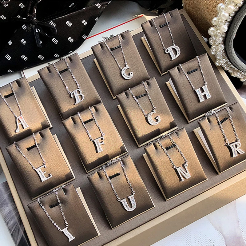 Ожерелье женское из серебра 925 пробы с подвеской в виде букв оригинала | Украшения