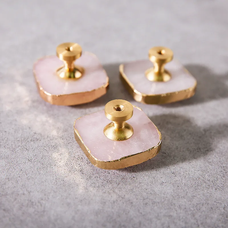 Твердые Латунные Хрустальные Ручки для комода круглые ручки ящиков Мебельная